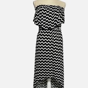 LILY BLEU Chevron Strapless BEACH DRESS COVER UP
